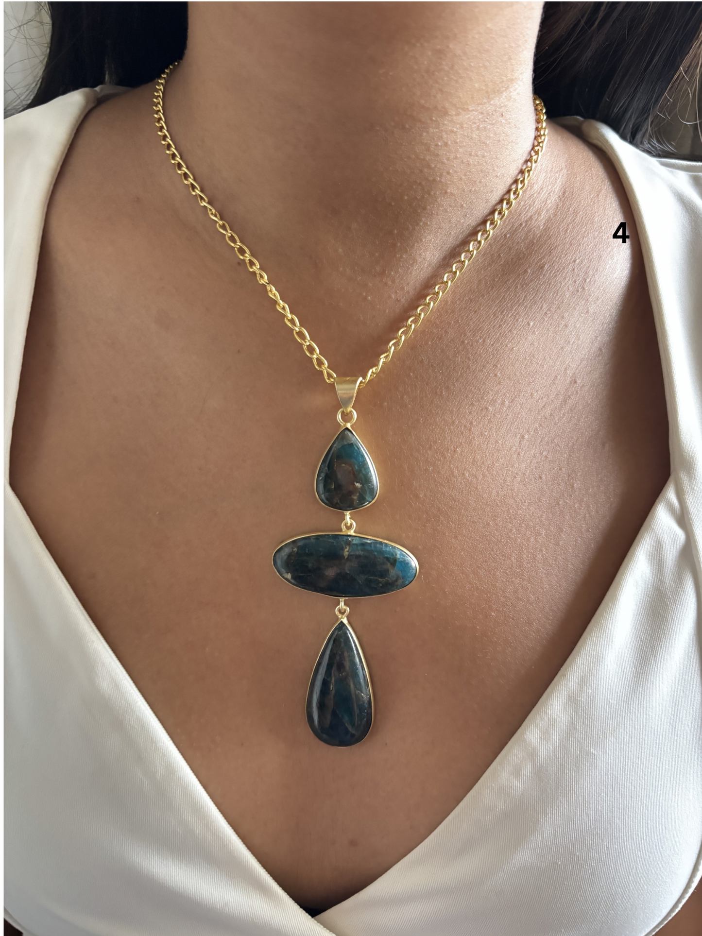 Vintage Jesper Natural Stone Necklace