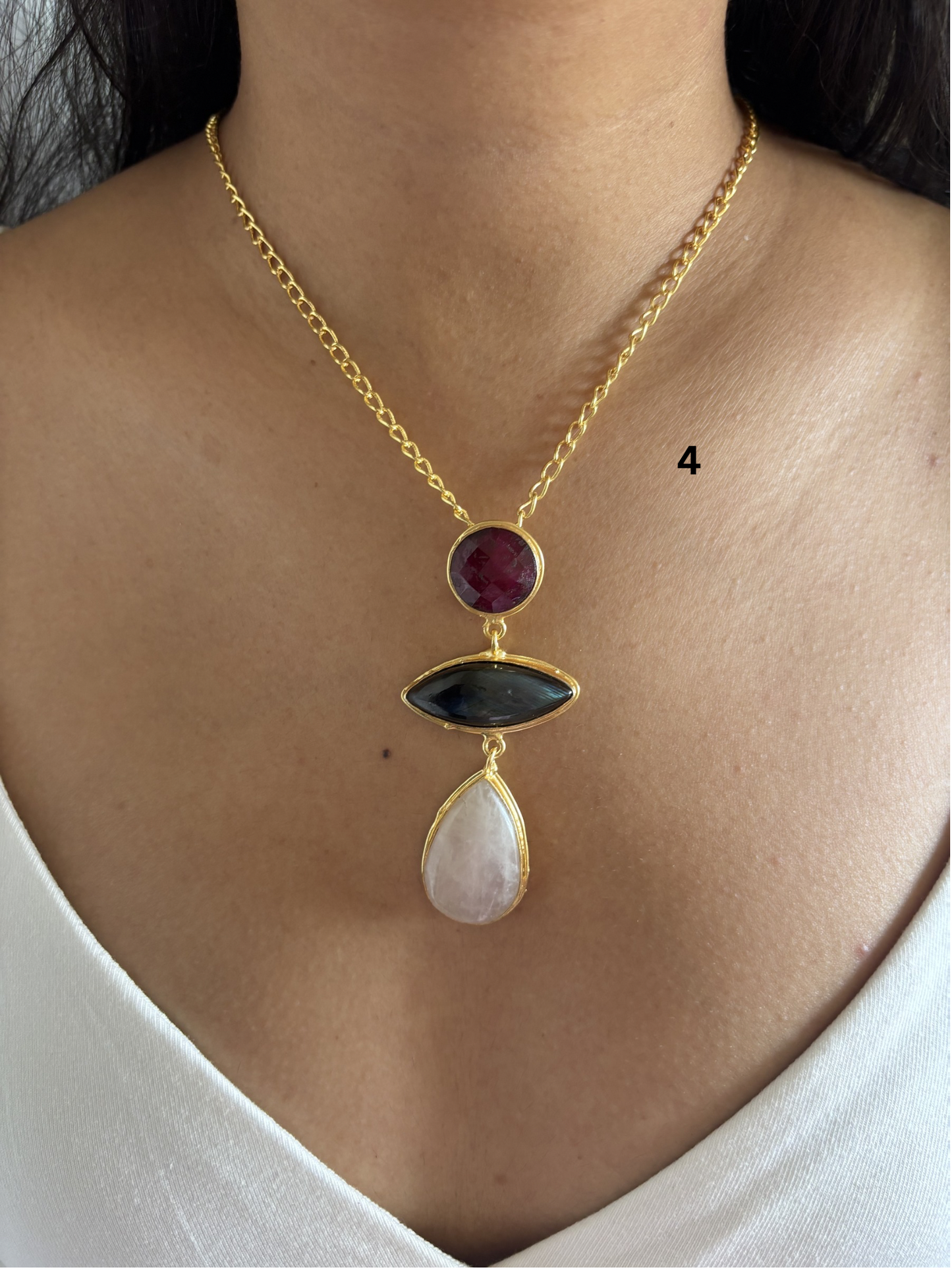 Isabelle Necklace- Brass