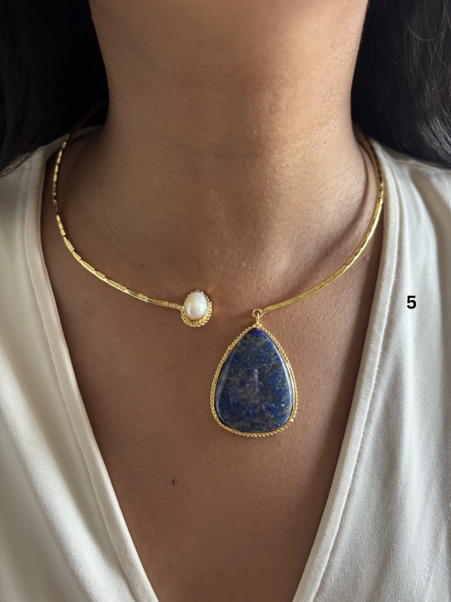 Mix Hasli Choker - Brass