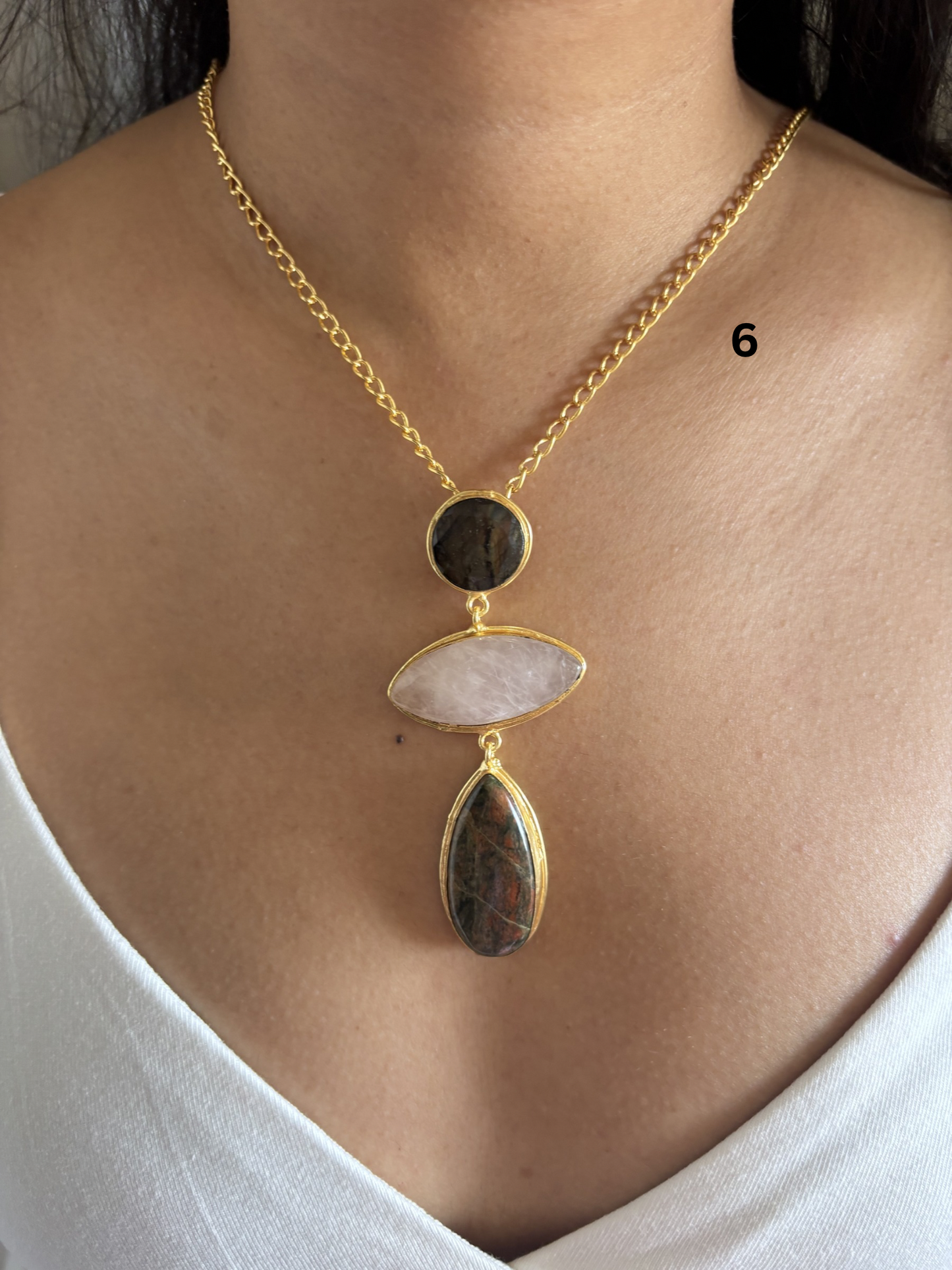 Isabelle Necklace- Brass