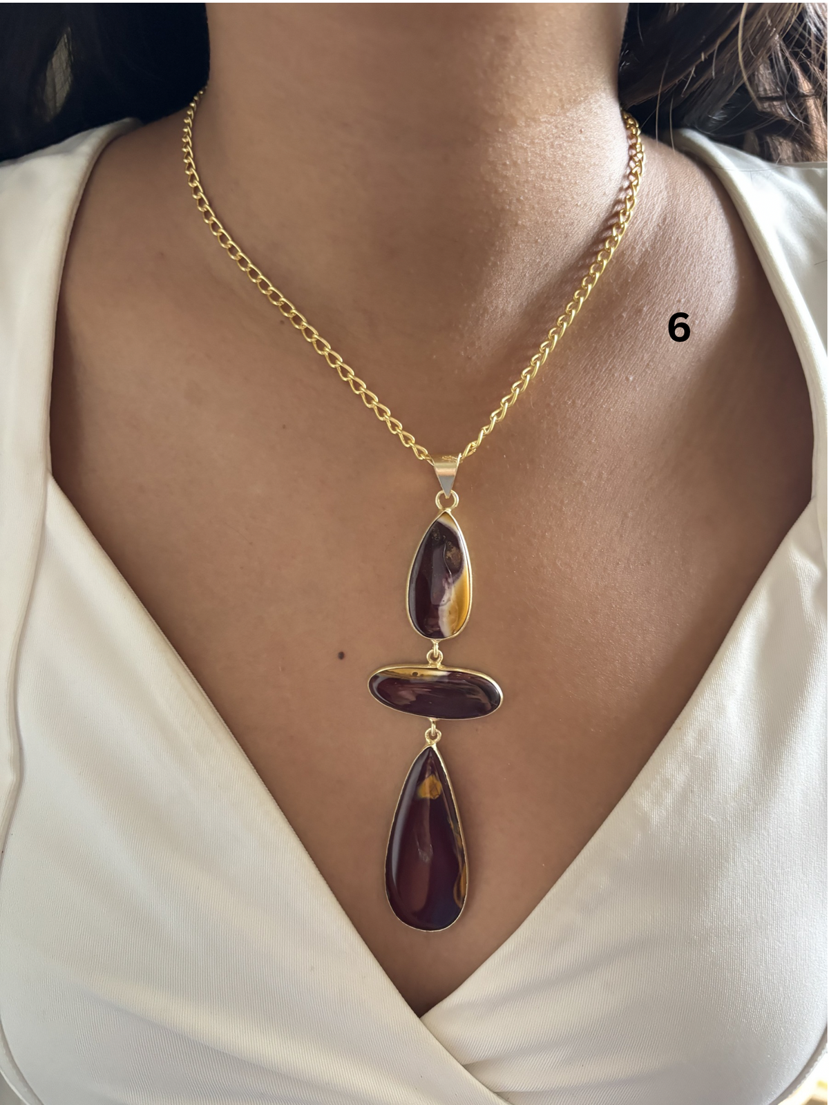 Vintage Jesper Natural Stone Necklace