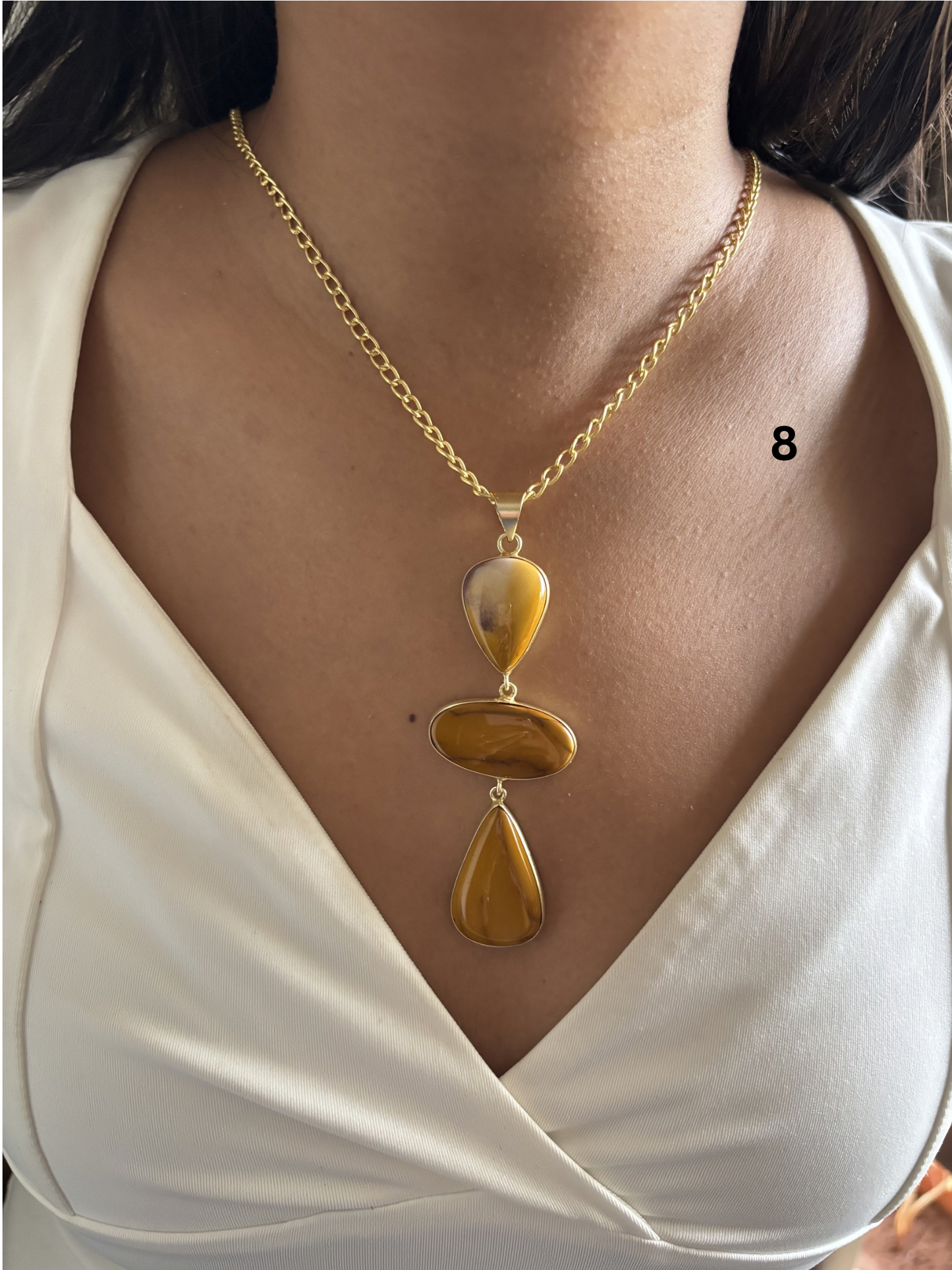 Vintage Jesper Natural Stone Necklace