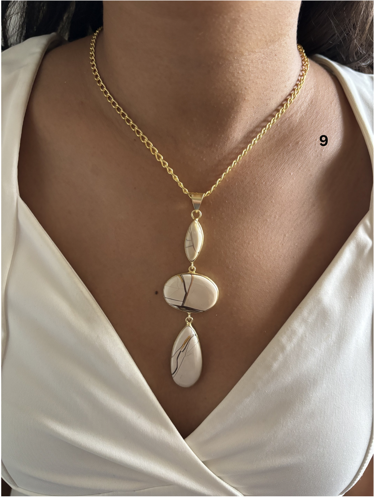 Vintage Jesper Natural Stone Necklace