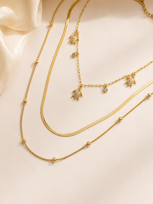 Turtel Treasure Layered Necklace