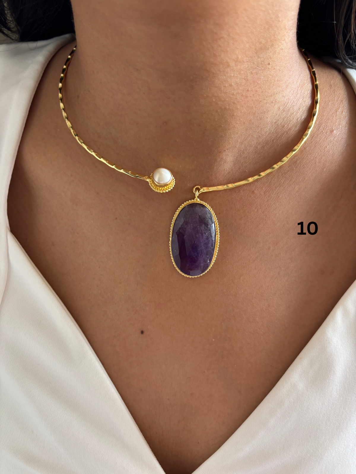 Mix Hasli Choker - Brass