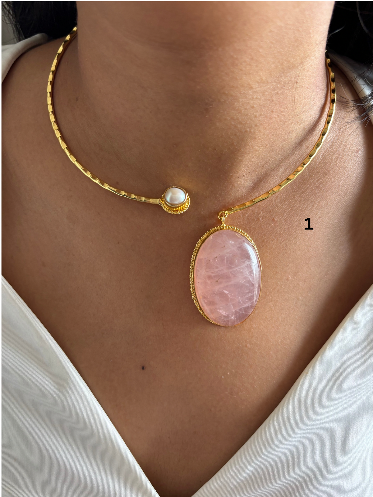 Mix Hasli Choker - Brass