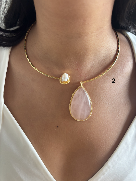 Mix Hasli Choker - Brass