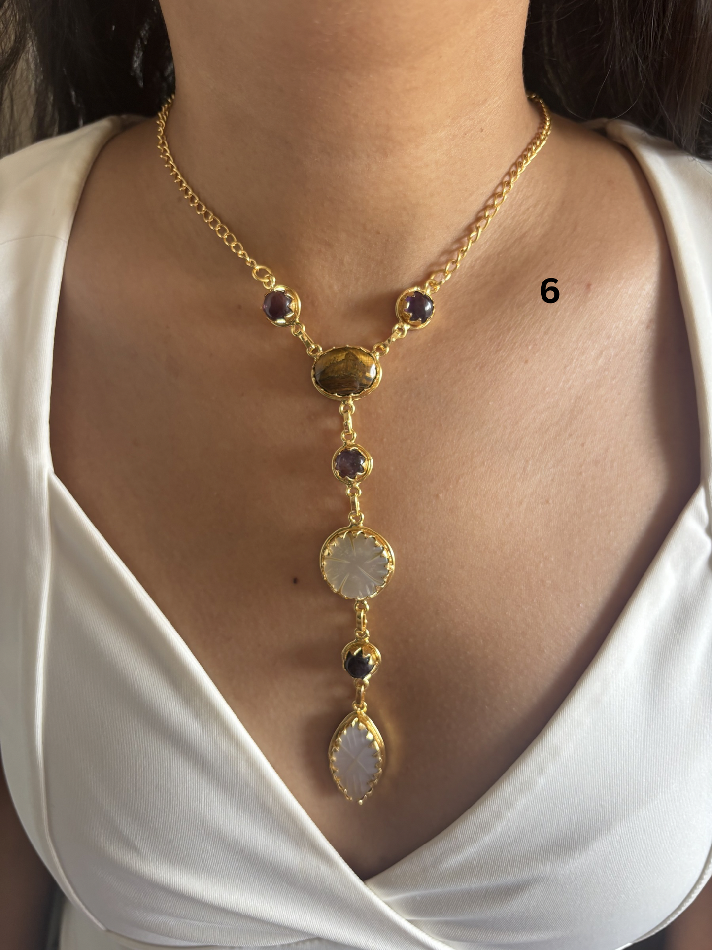 Iris Necklace - Brass