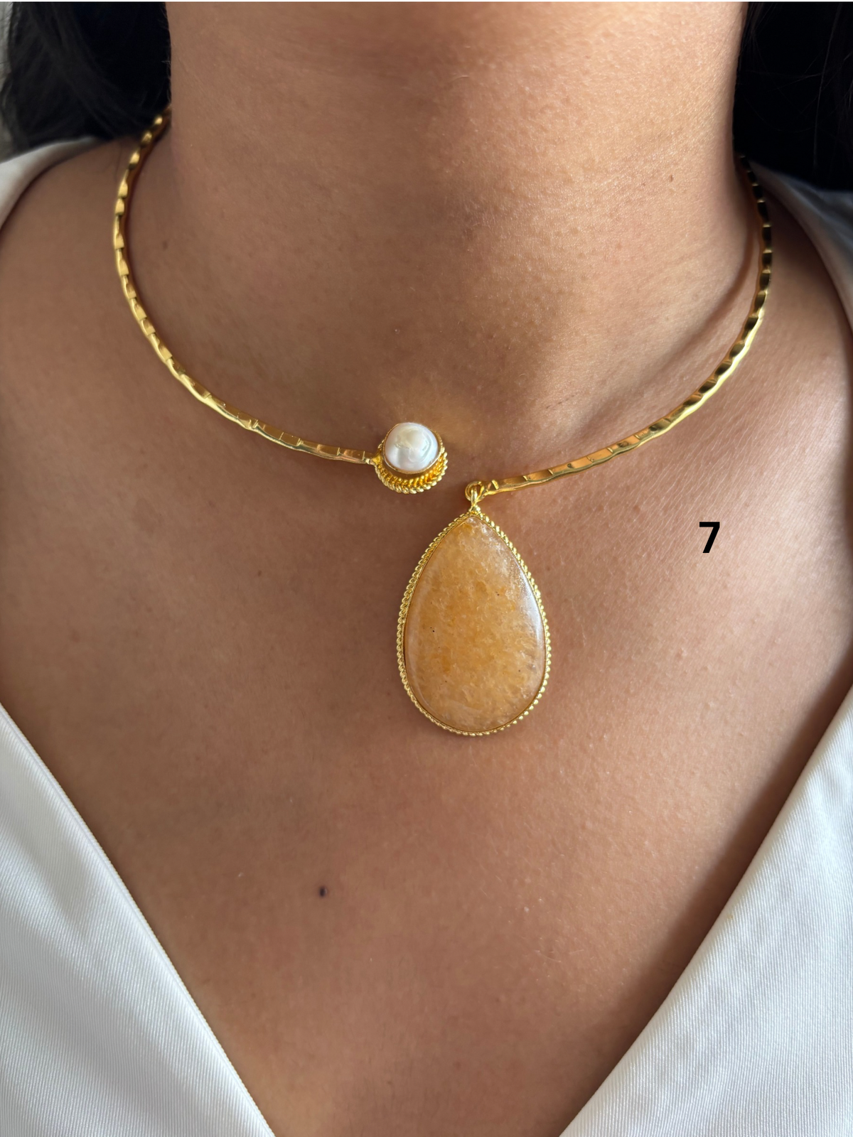 Mix Hasli Choker - Brass