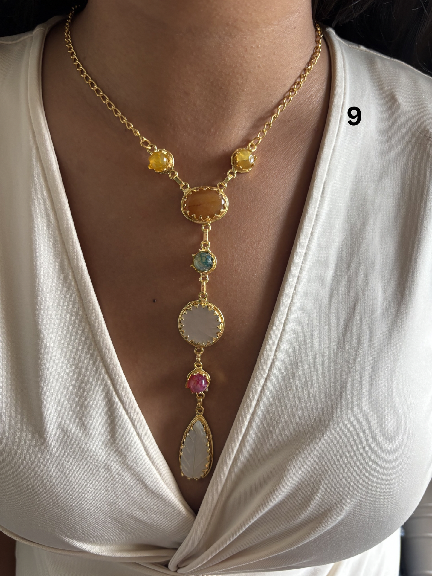 Iris Necklace - Brass