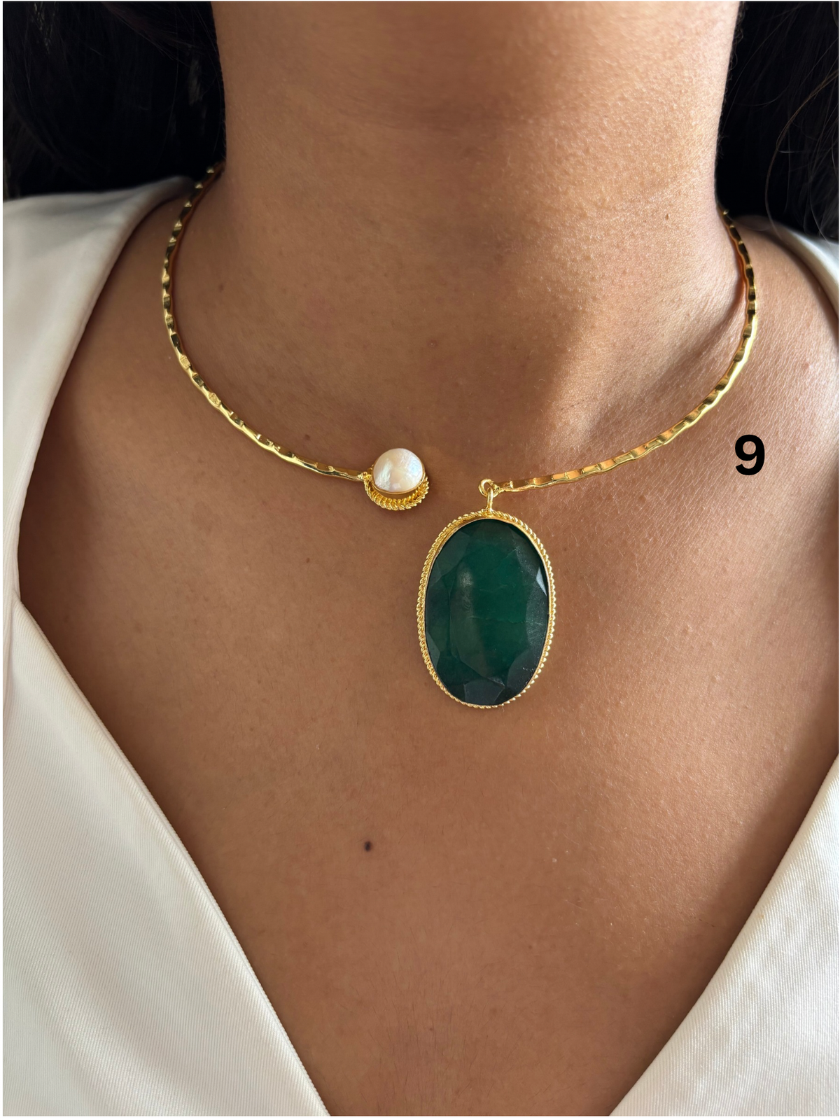 Mix Hasli Choker - Brass