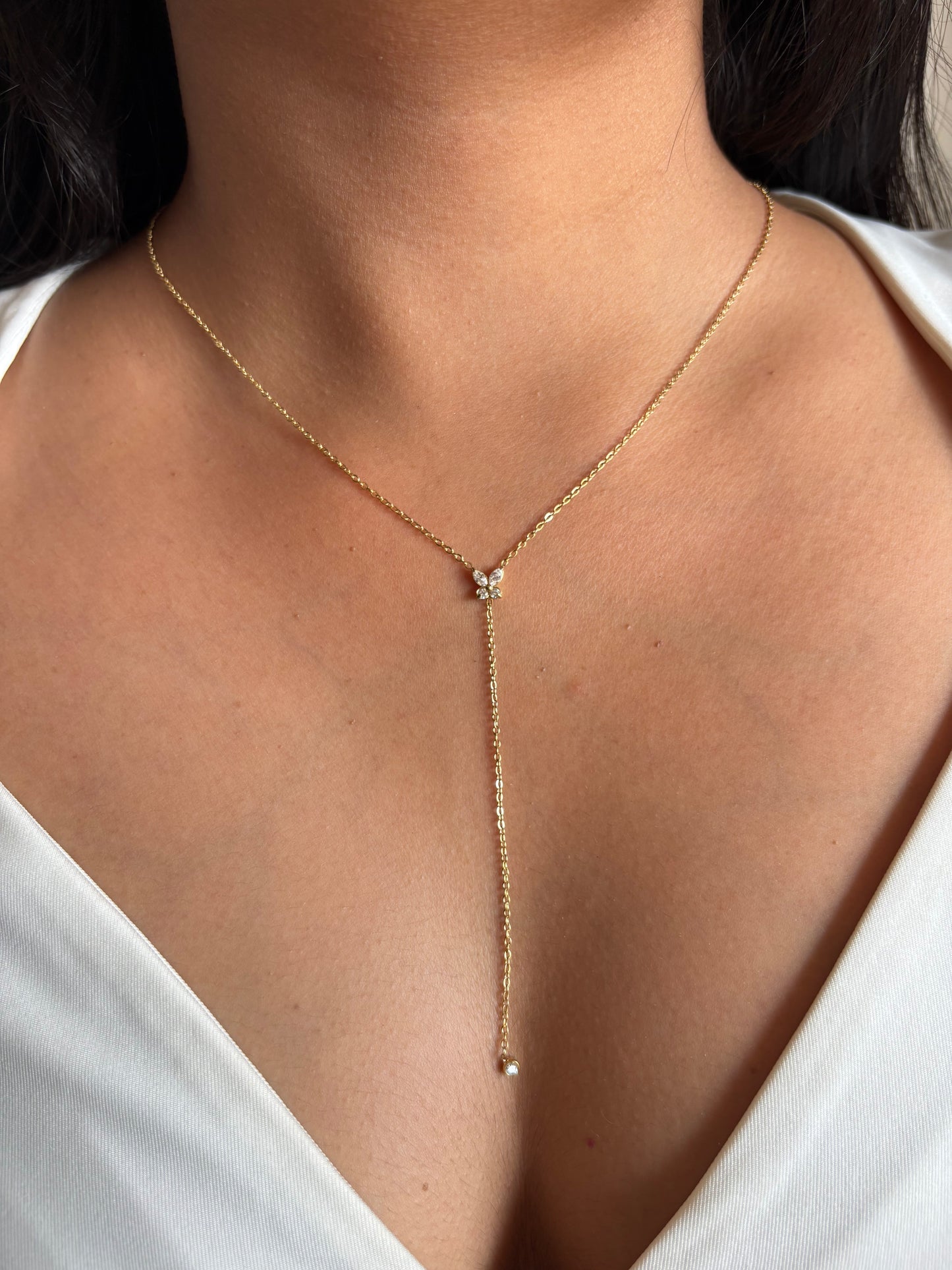 Lea Studded Y-Necklace
