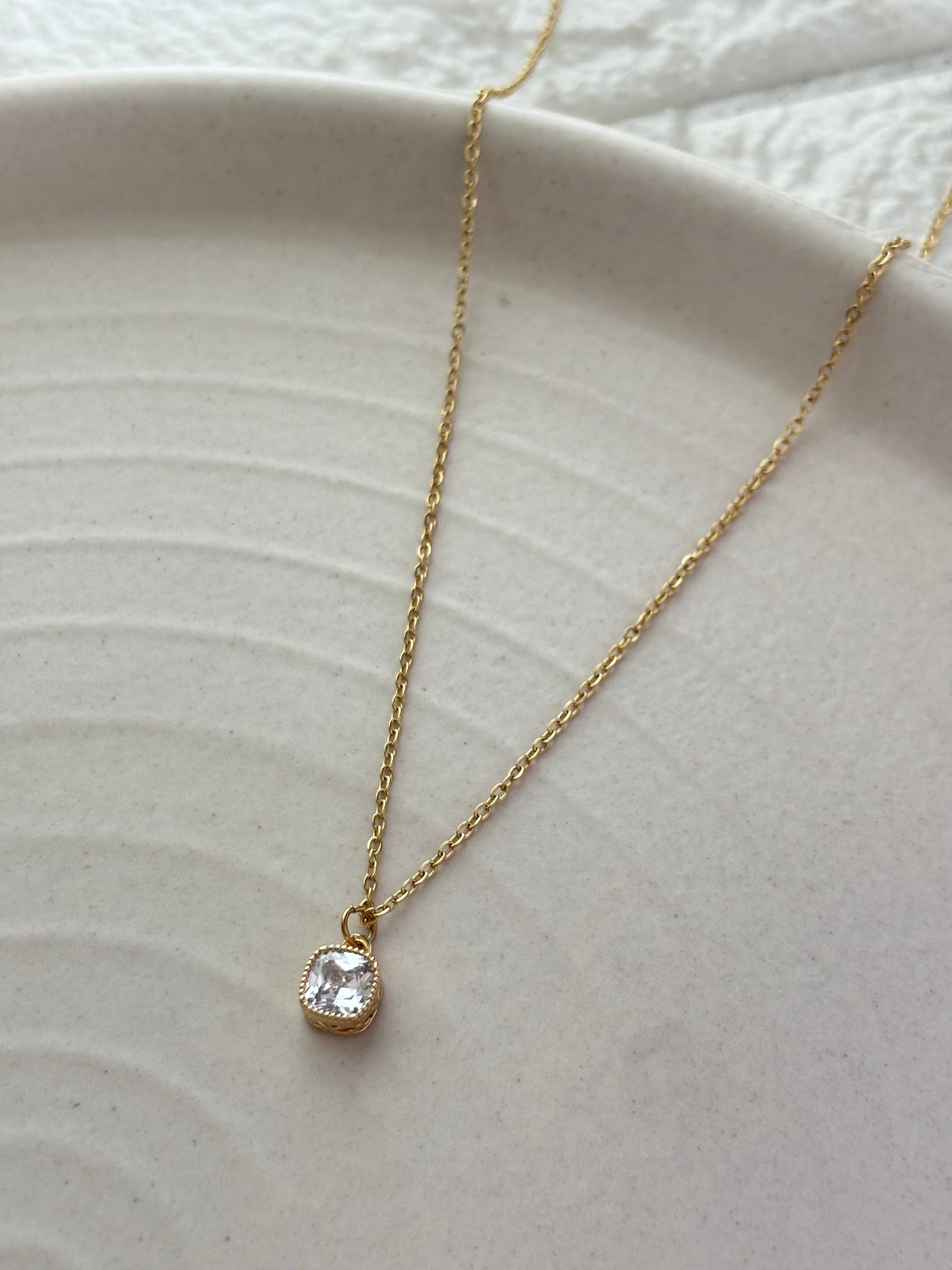 Classic Solitaire Necklace