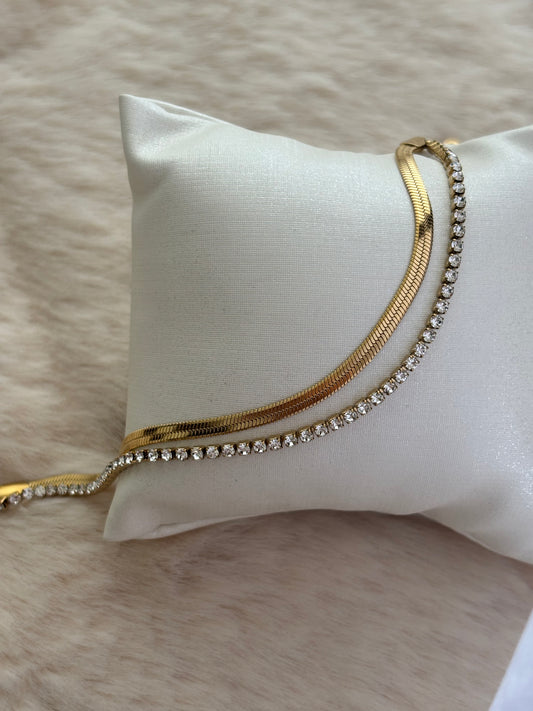 Snake Tennis Bracelet