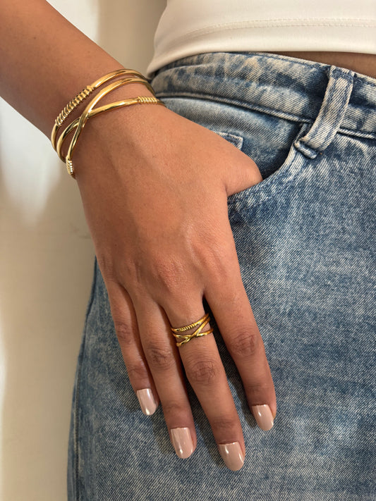 Criss-Cross Adjustable Cuff-combo