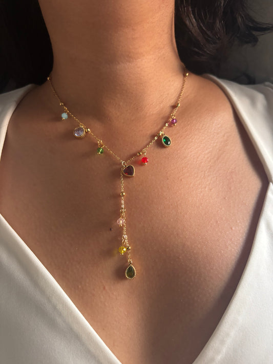 Multi-color Y-Necklace