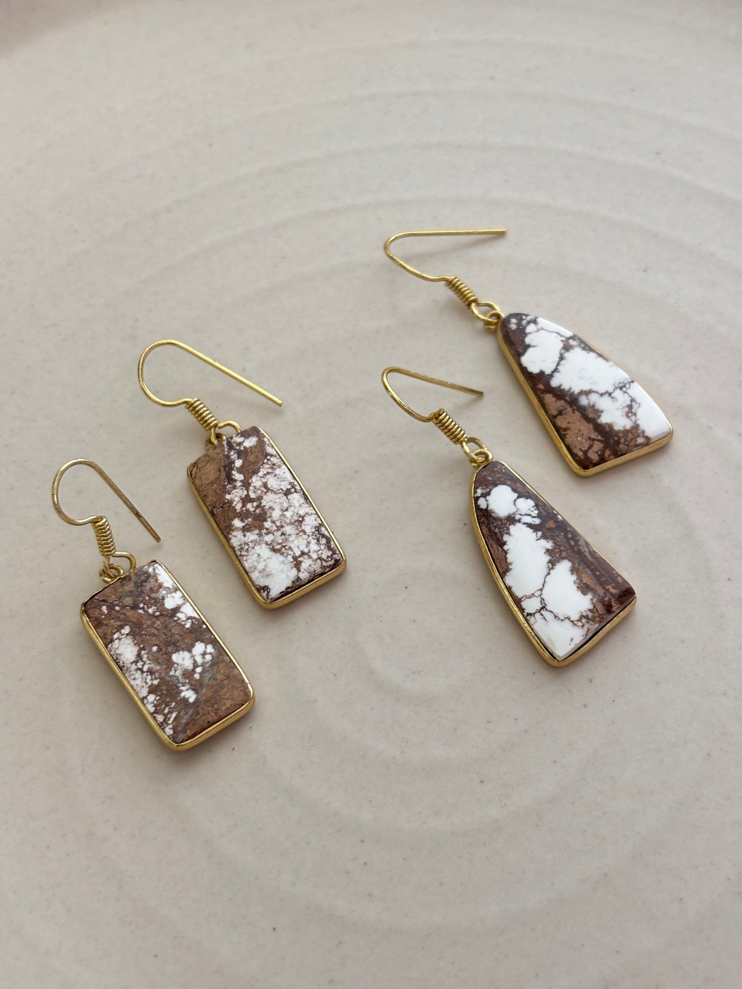 Wild Horse Natural Stone Earring