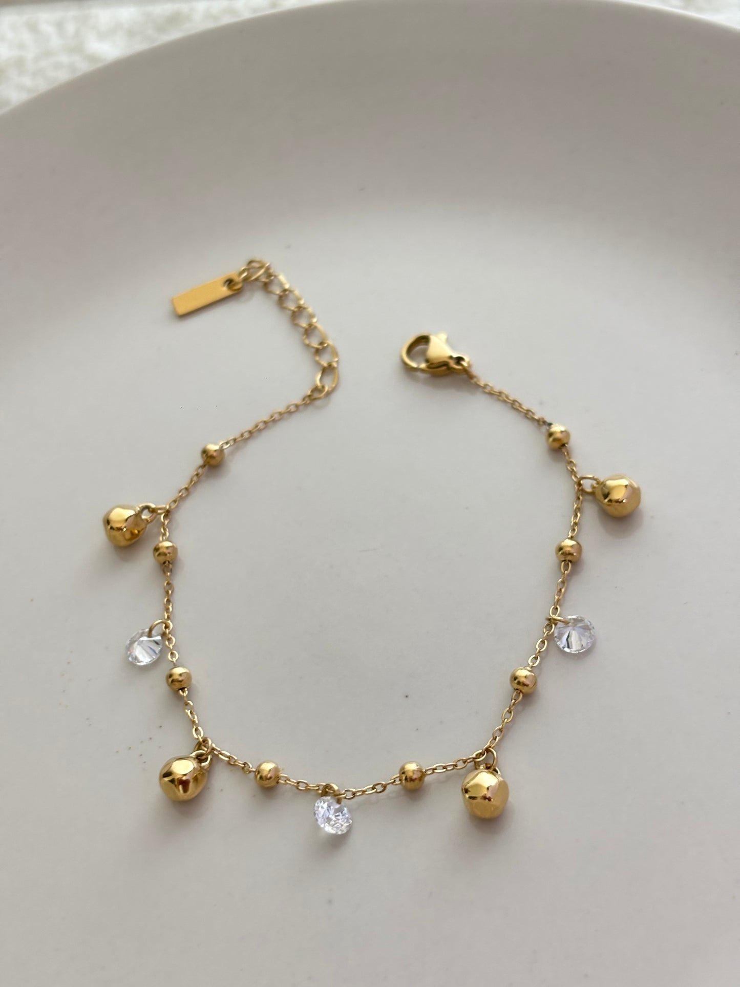 Stephy Crystal Charm Bracelet