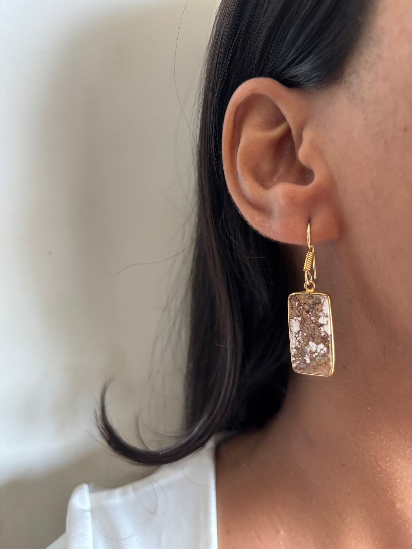 Wild Horse Natural Stone Earring
