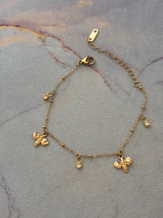 Bee Charm Bracelete