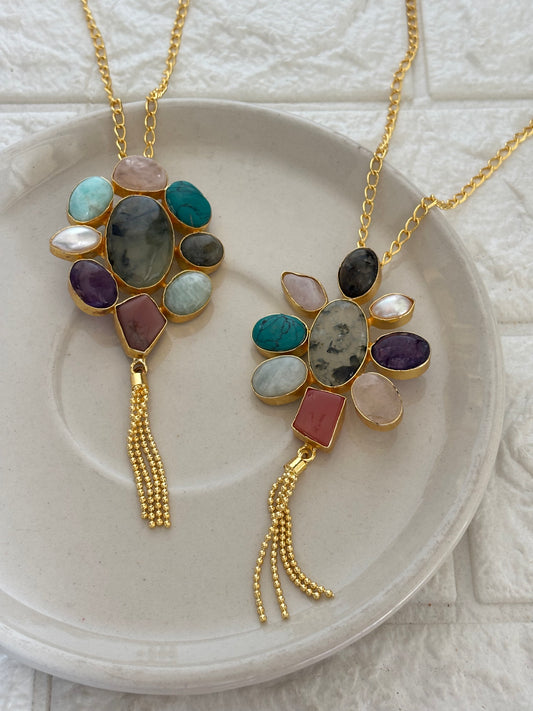 Novara Necklace - Brass