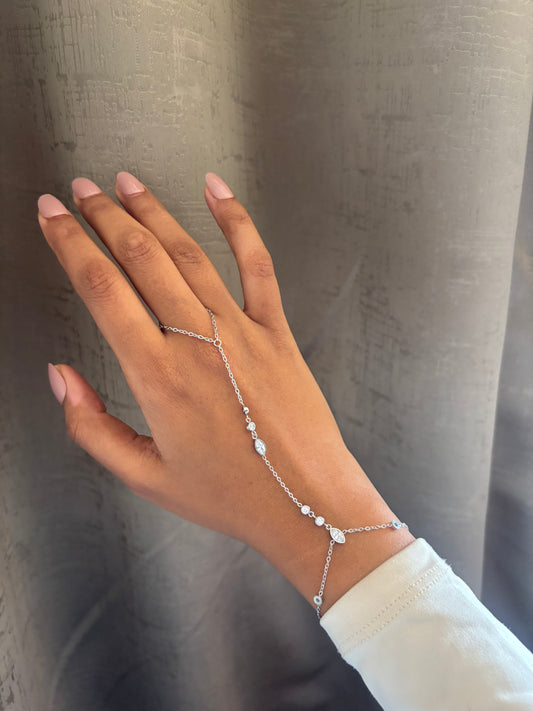 Silver Alye Hand Chain
