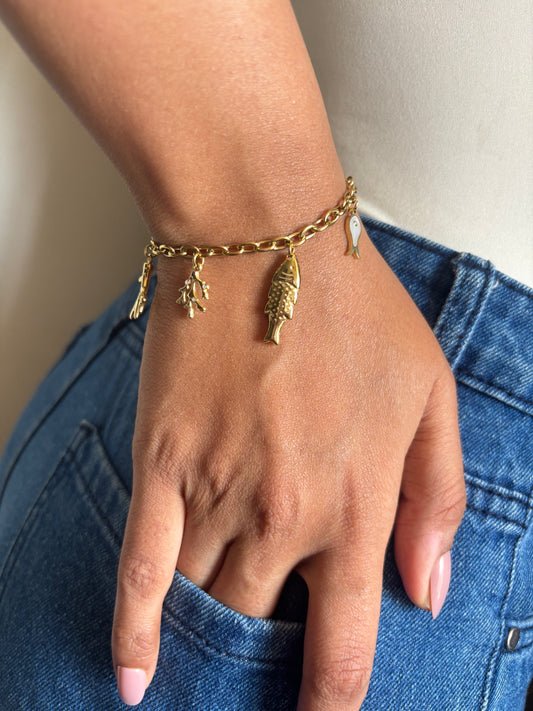 Coral Reef Charm Bracelet
