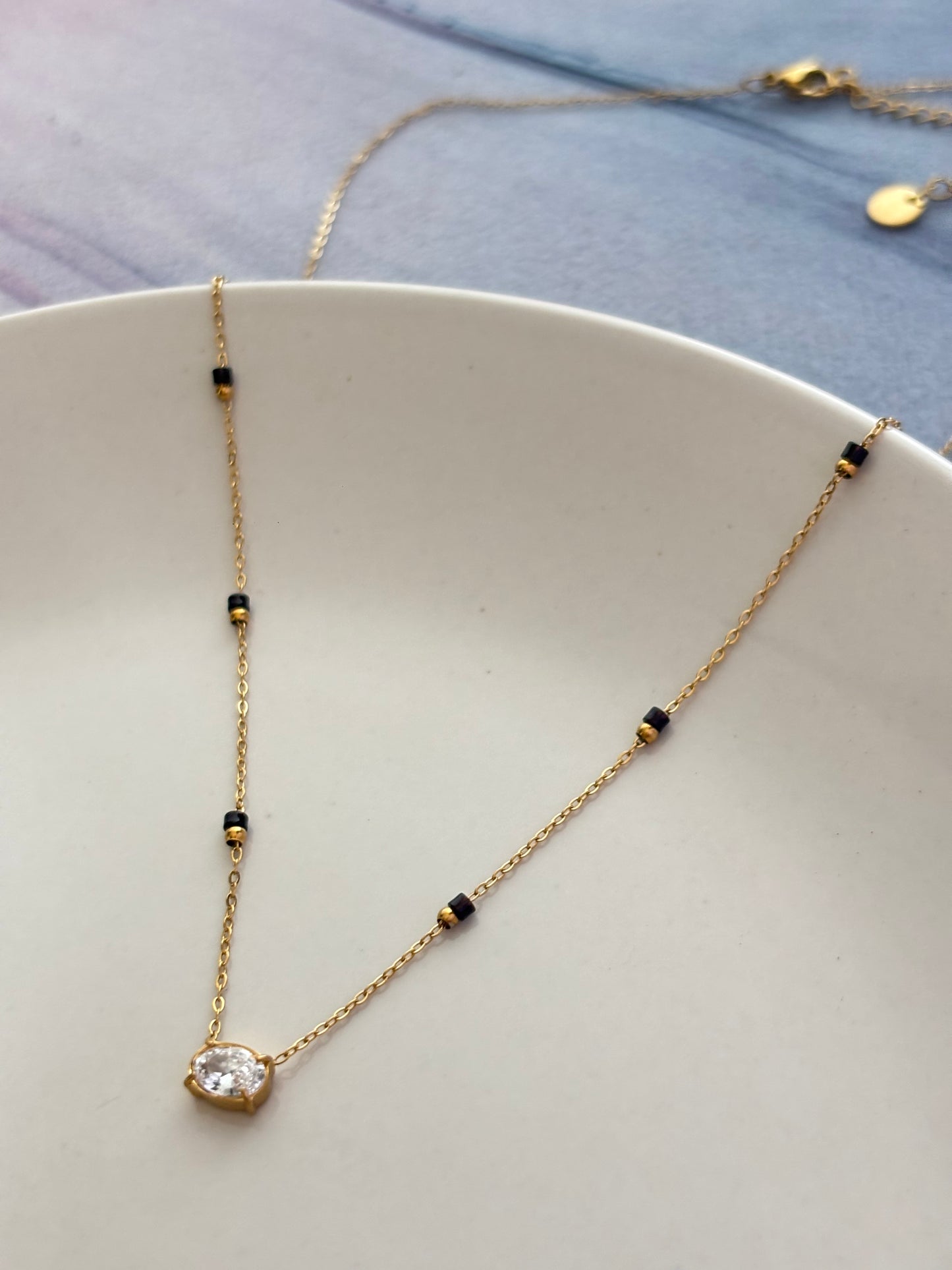 Oval Solitaire Mangalsutra