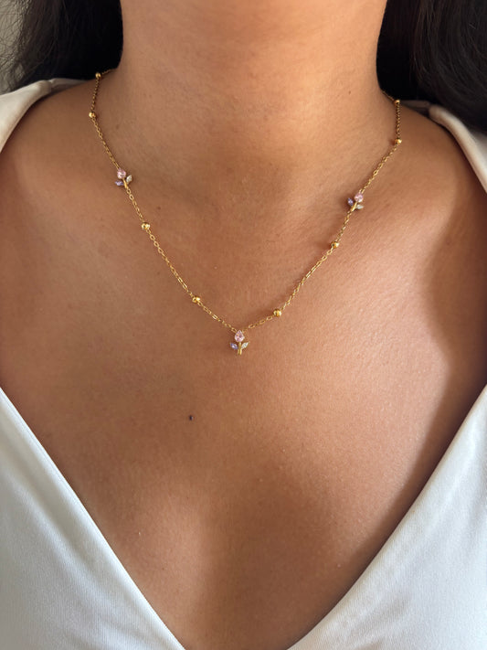 Lilac Tulip Necklace