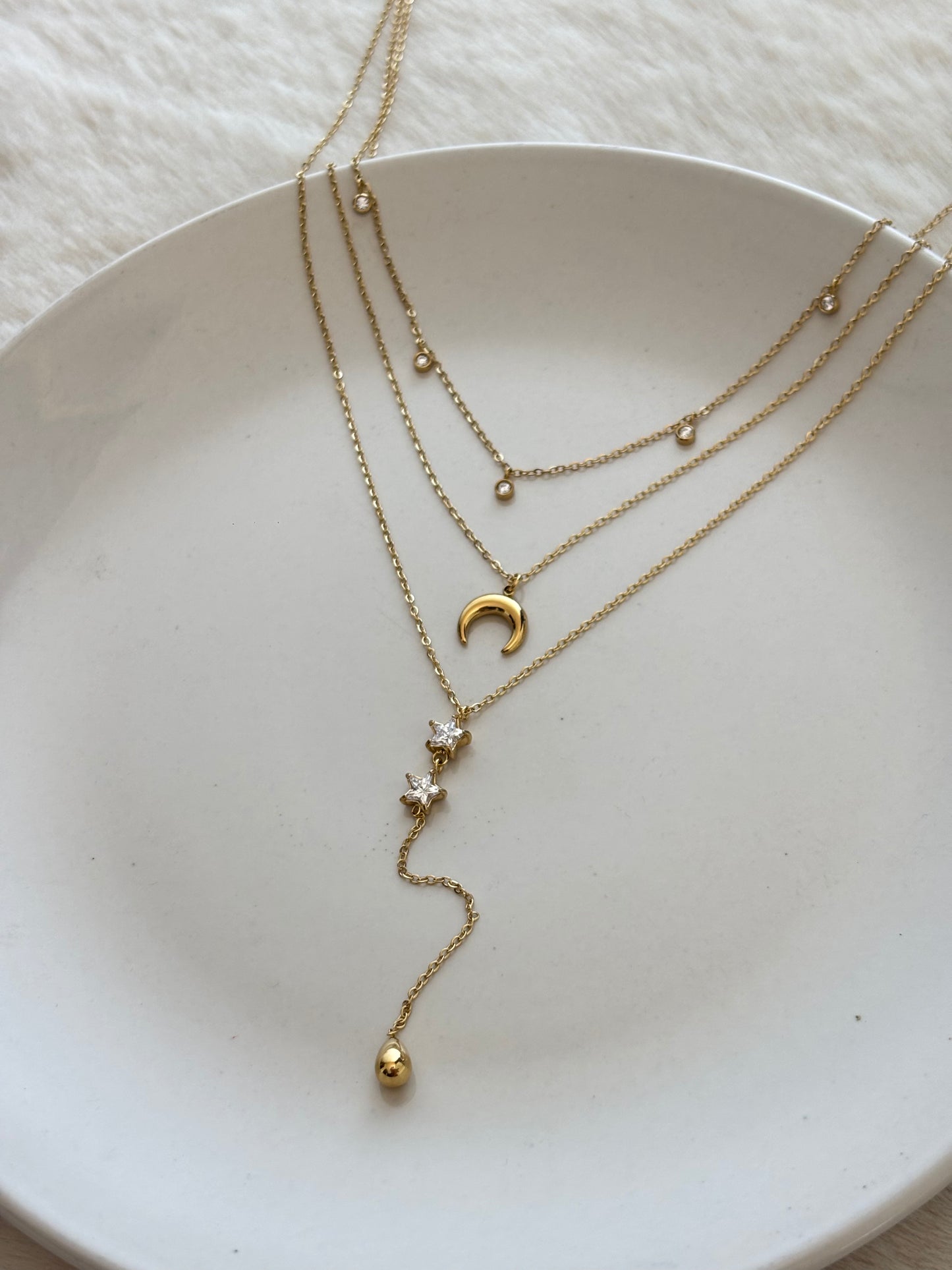 Lunar Y-Charm Necklace