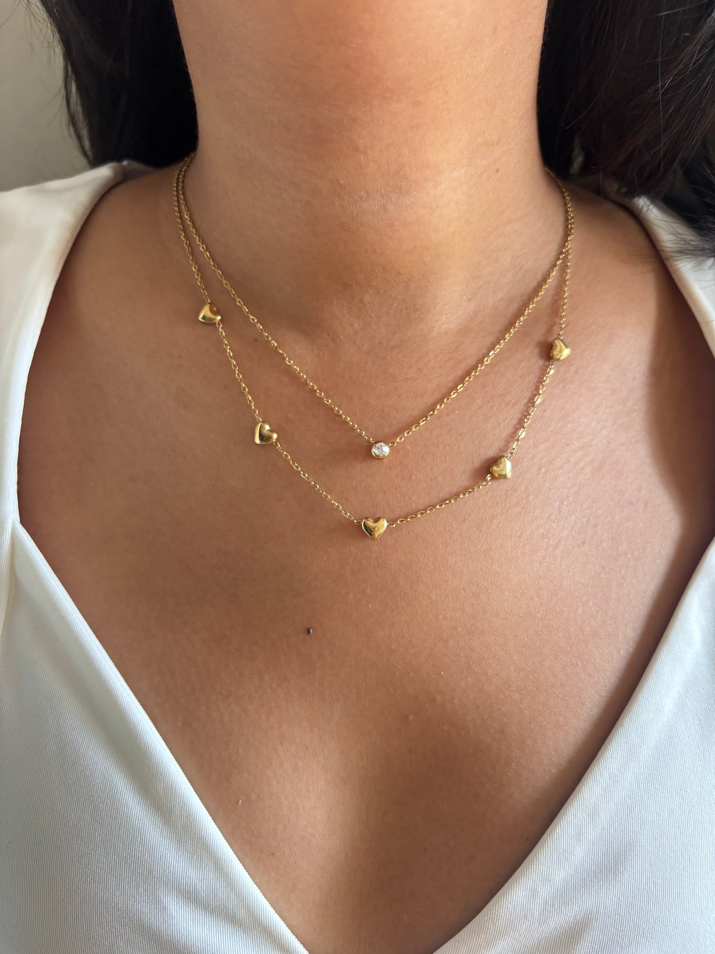 Minimal Luxe Mini Heart Necklace