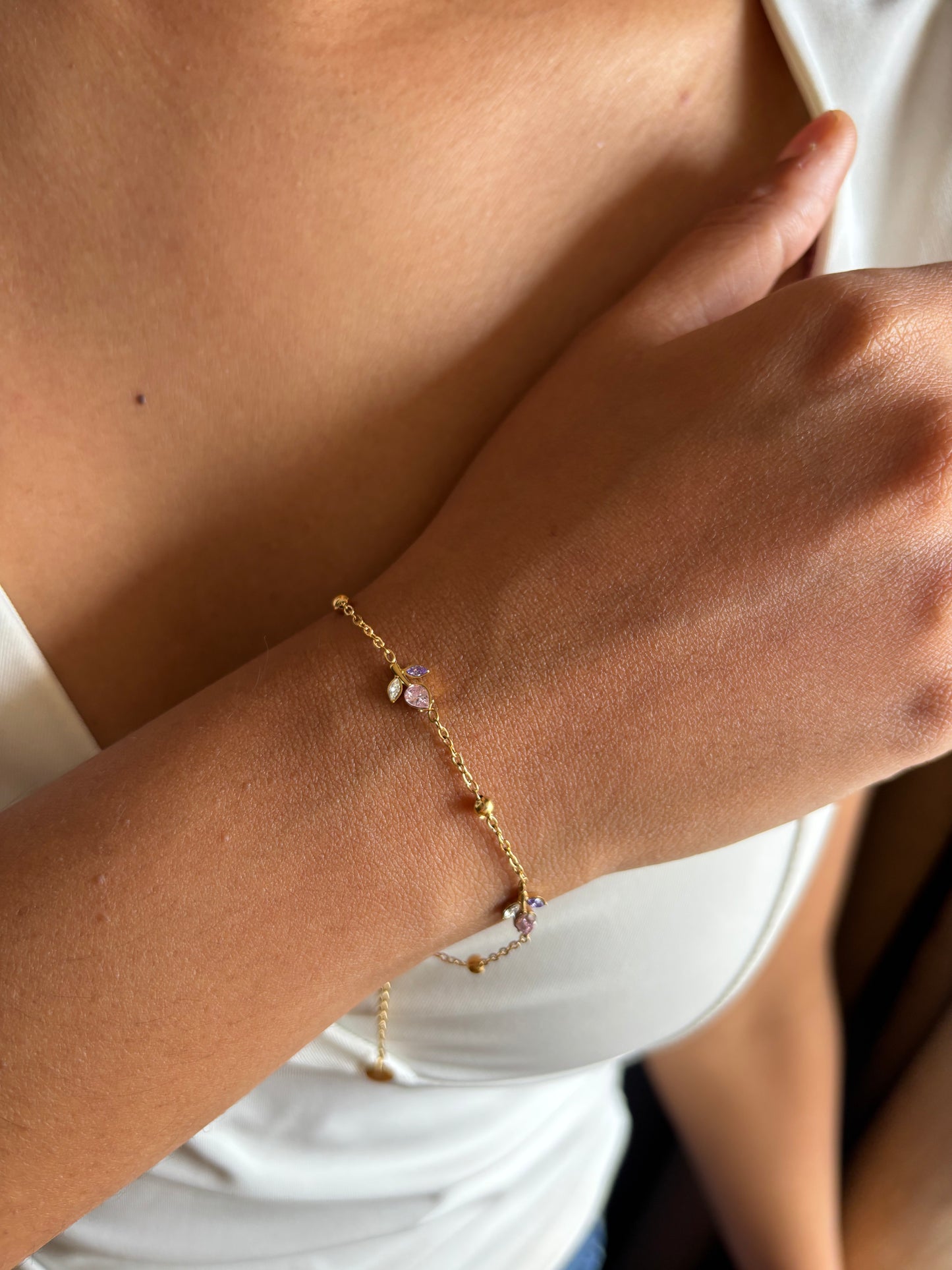 Lilac Tulip Bracelet
