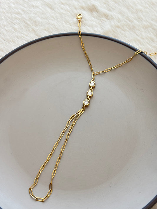 Trio Solitaire Hand Chain