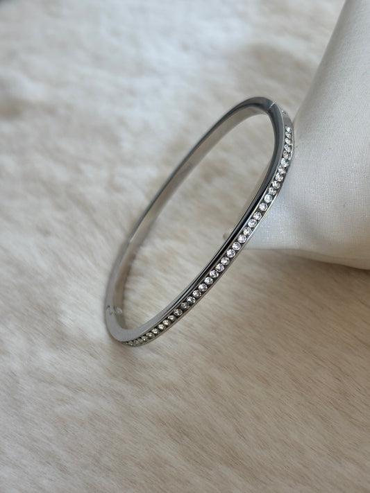 Demi Luxe Silver Studded Bracelet