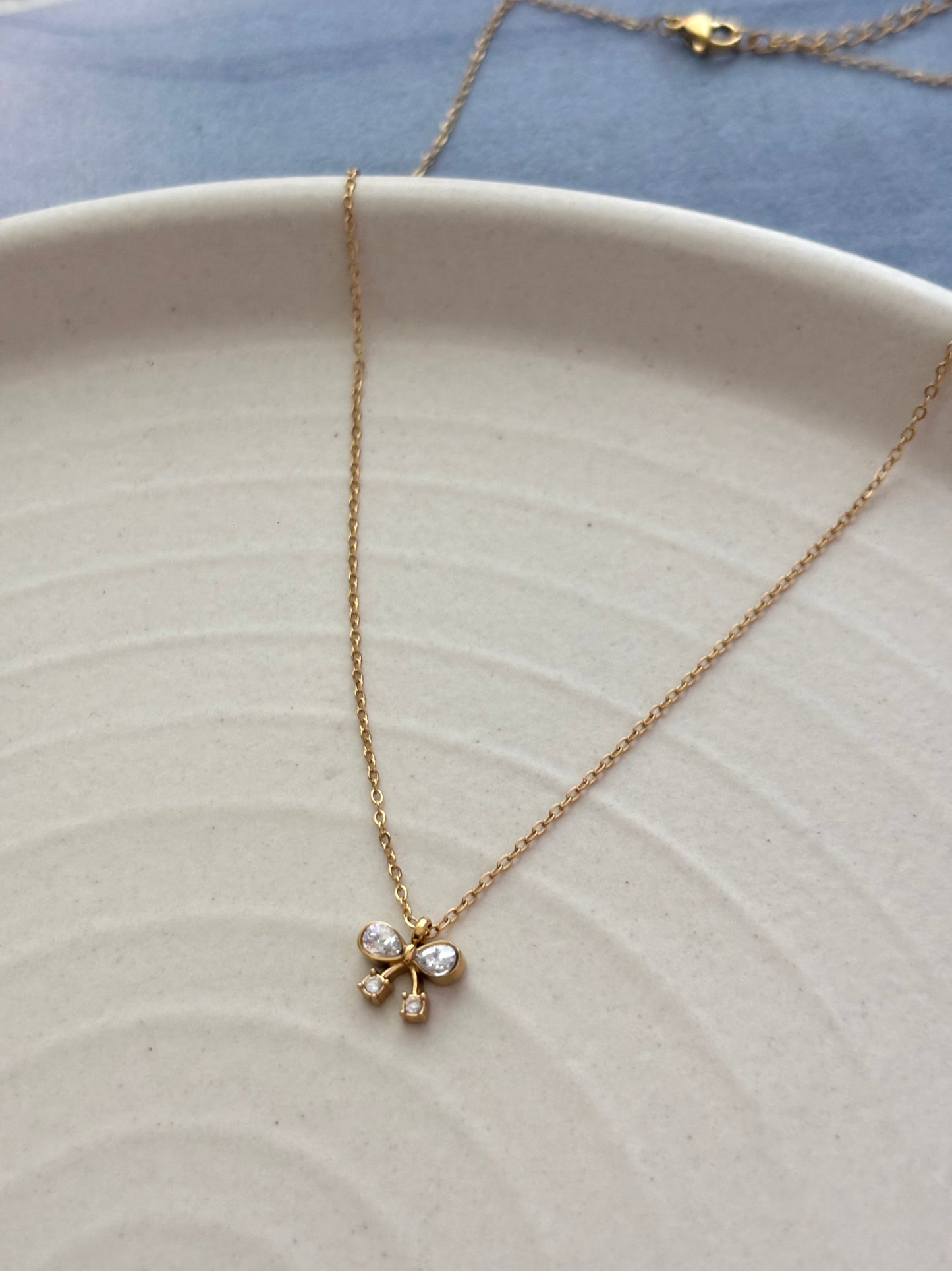 Sterling Bow Necklace