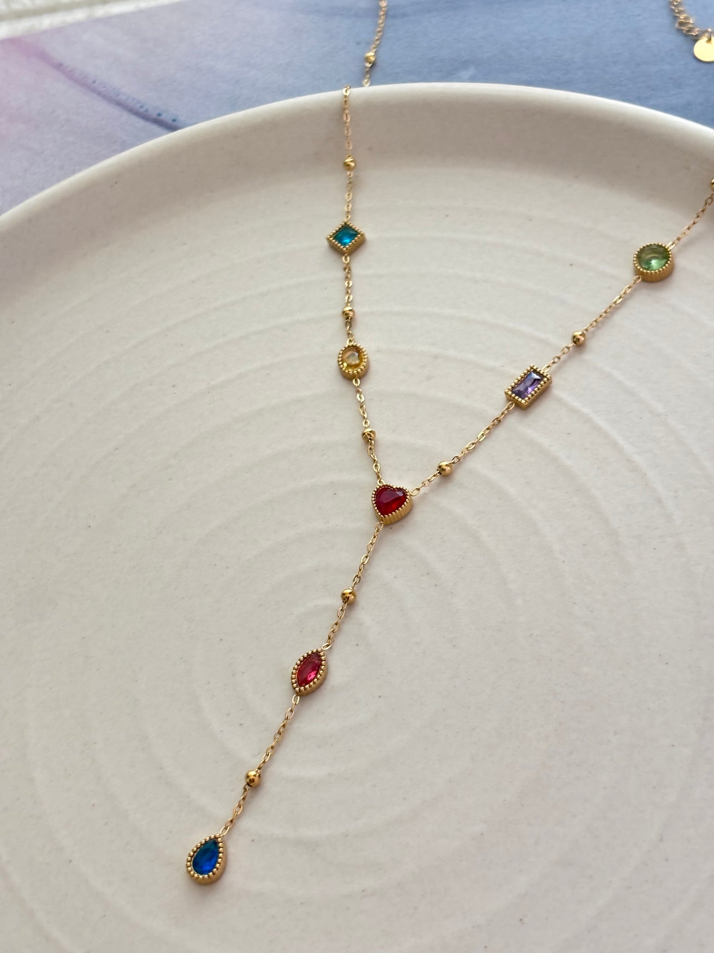 Georgia Multi-color Y-Necklace