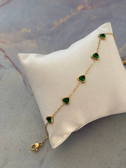 Emerald Cupid Bracelet