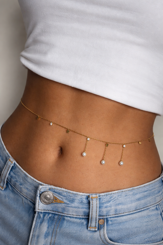 Star-Pearl Waist Chain