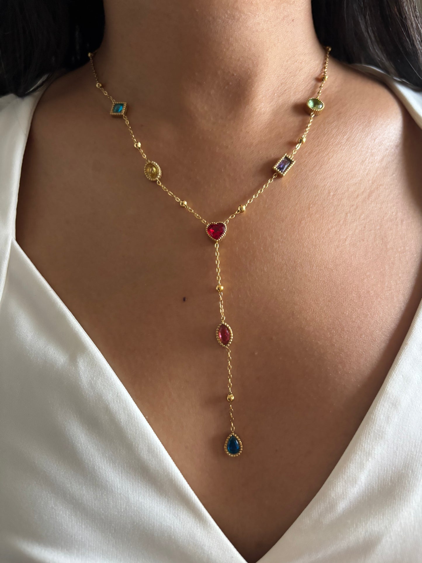 Georgia Multi-color Y-Necklace
