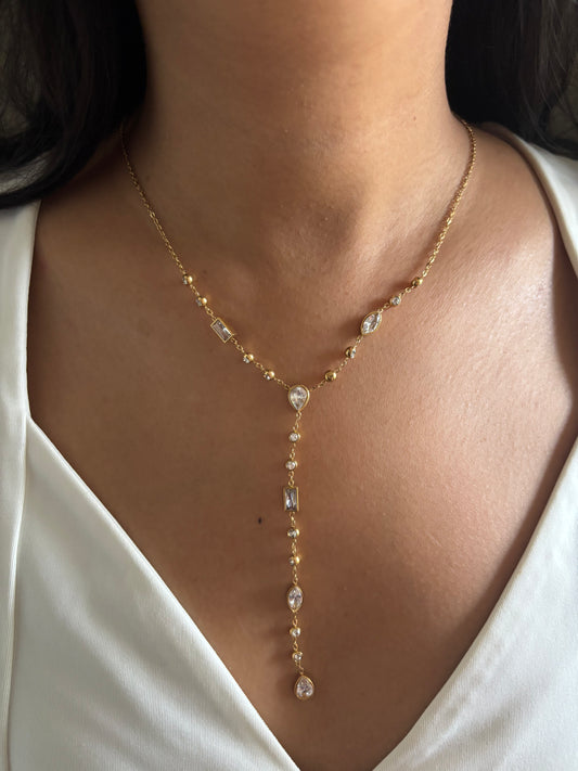 Belle studded Y-Necklace