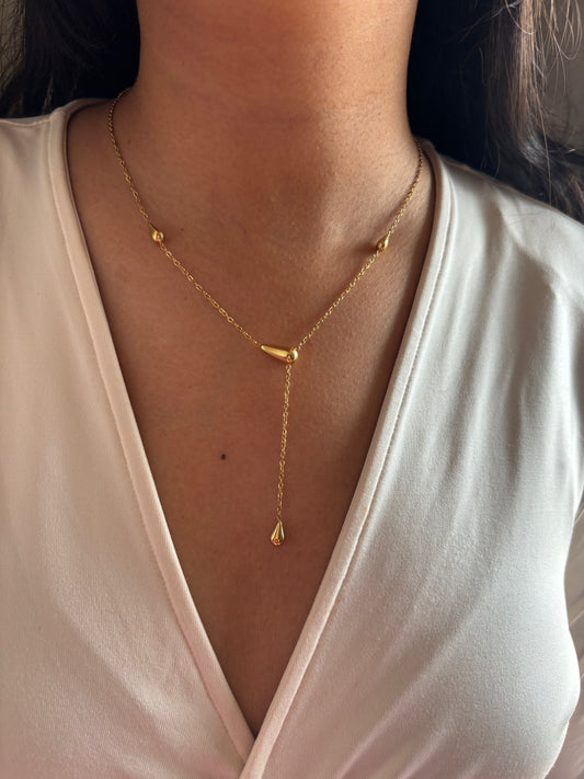 Drip-Drop Y Necklace