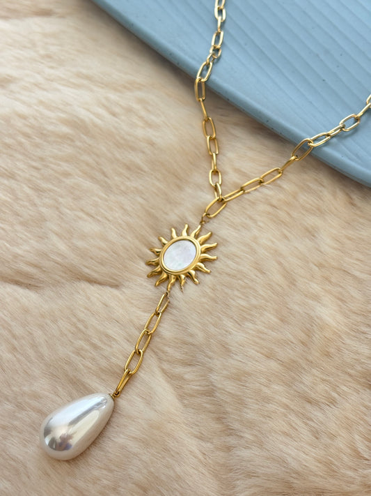 Chunky Sun-Bliss Y Necklace