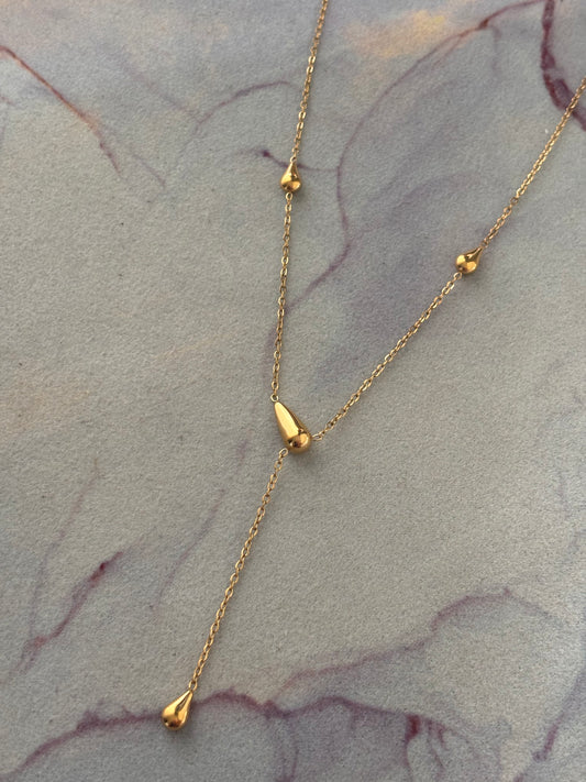 Drip-Drop Y Necklace