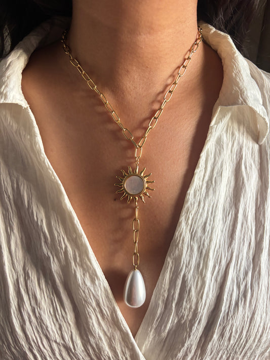 Chunky Sun-Bliss Y Necklace