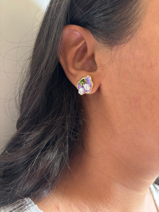 Enamel Ocean Studs
