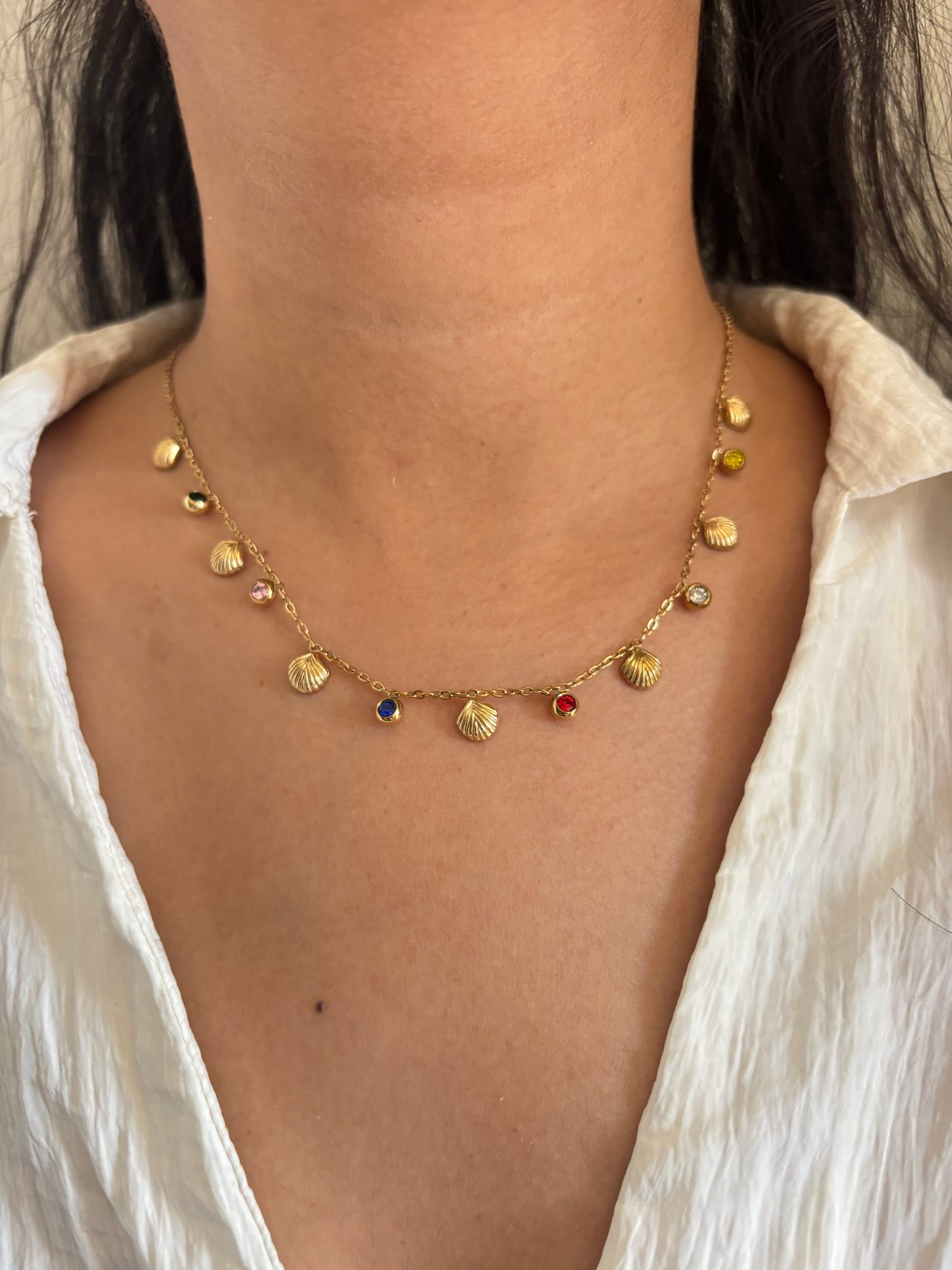 Shell Multicolor Charm Chain