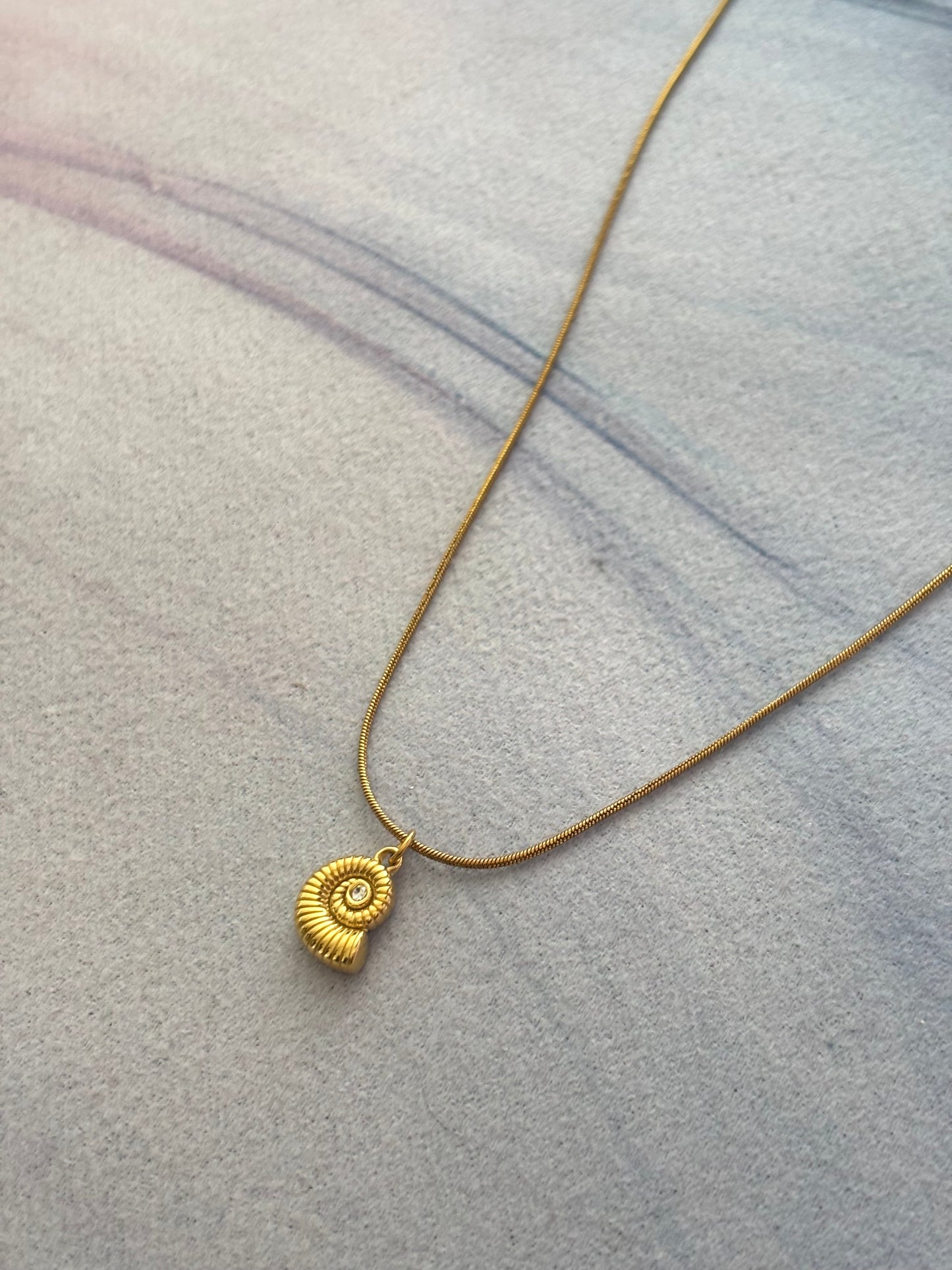 Snail Charm Necklace