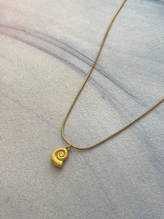 Snail Charm Necklace