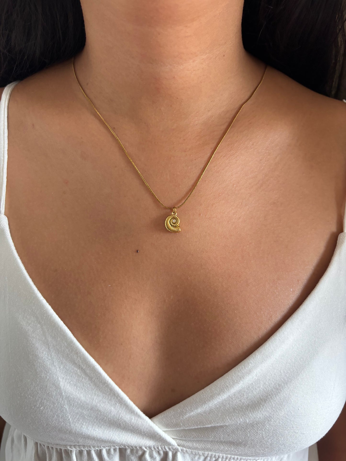 Snail Charm Necklace