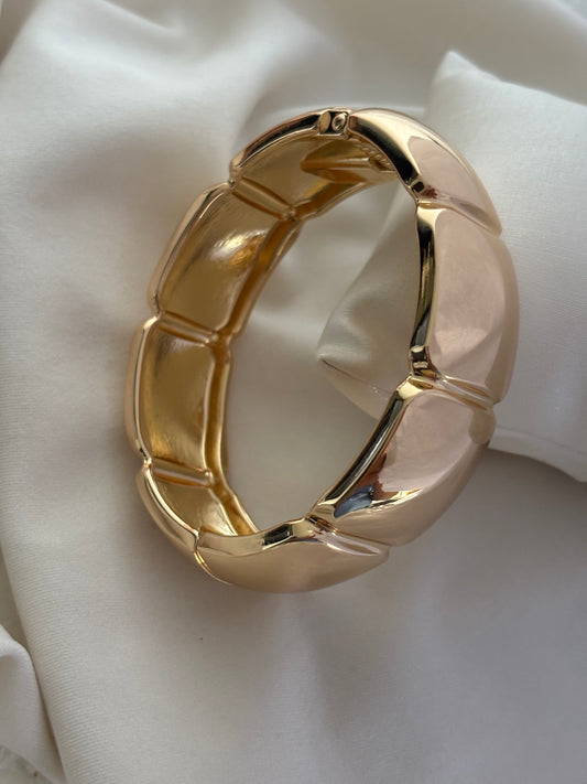 Bubble Gold Brass Bracelet